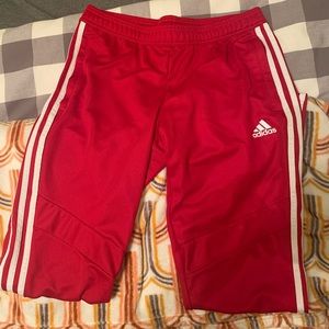 Red Adidas pants